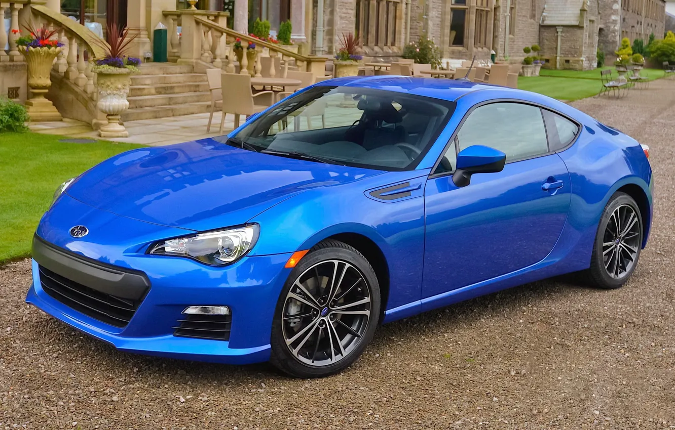 Photo wallpaper subaru, blue, brz