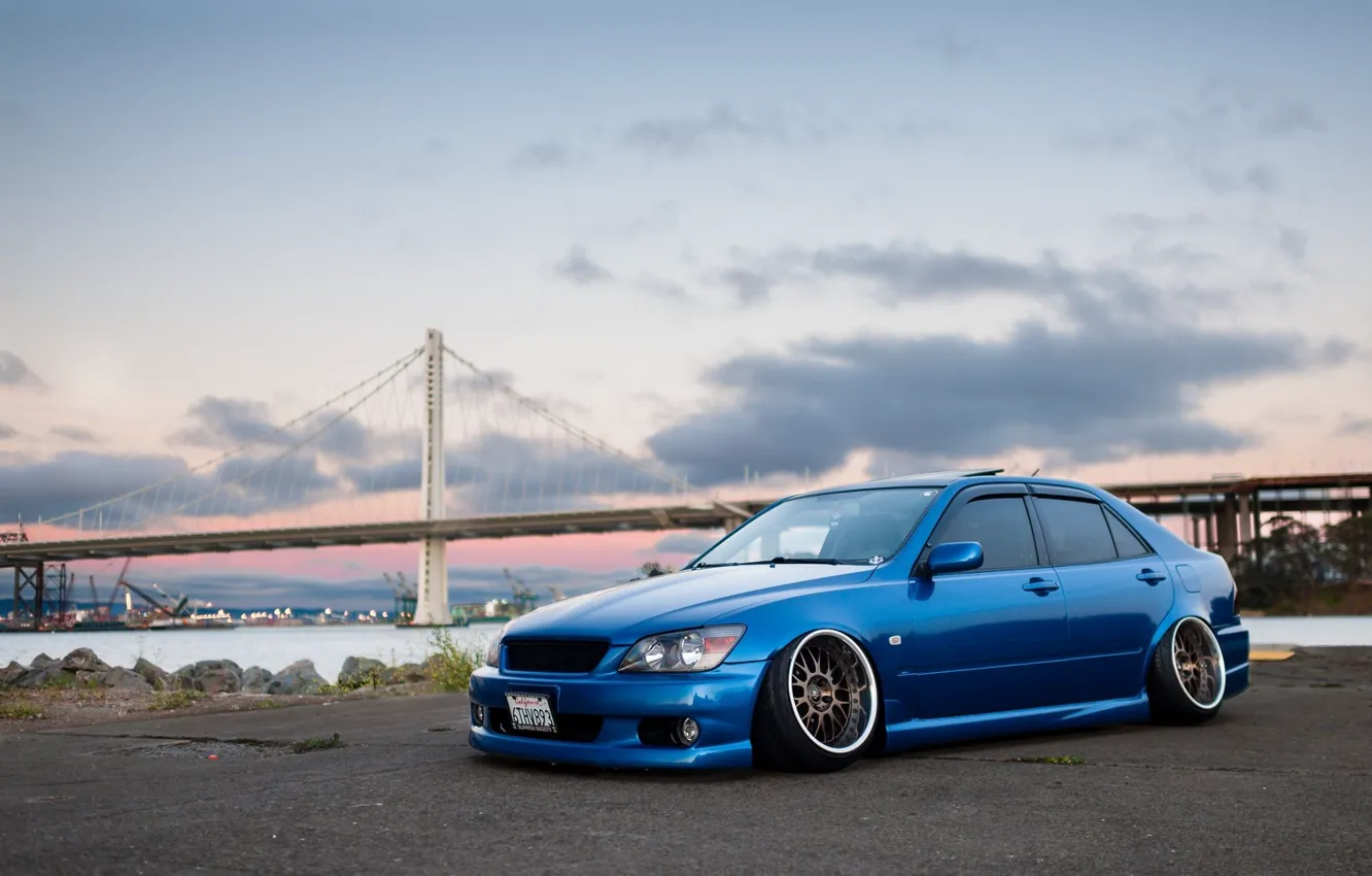 Photo wallpaper turbo, lexus, wheels, japan, toyota, blue, jdm, tuning