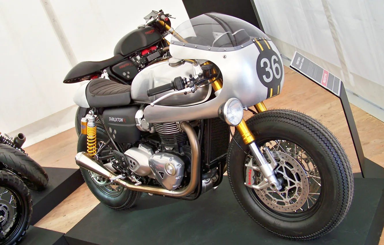Photo wallpaper Triumph, motorbike, caferacer