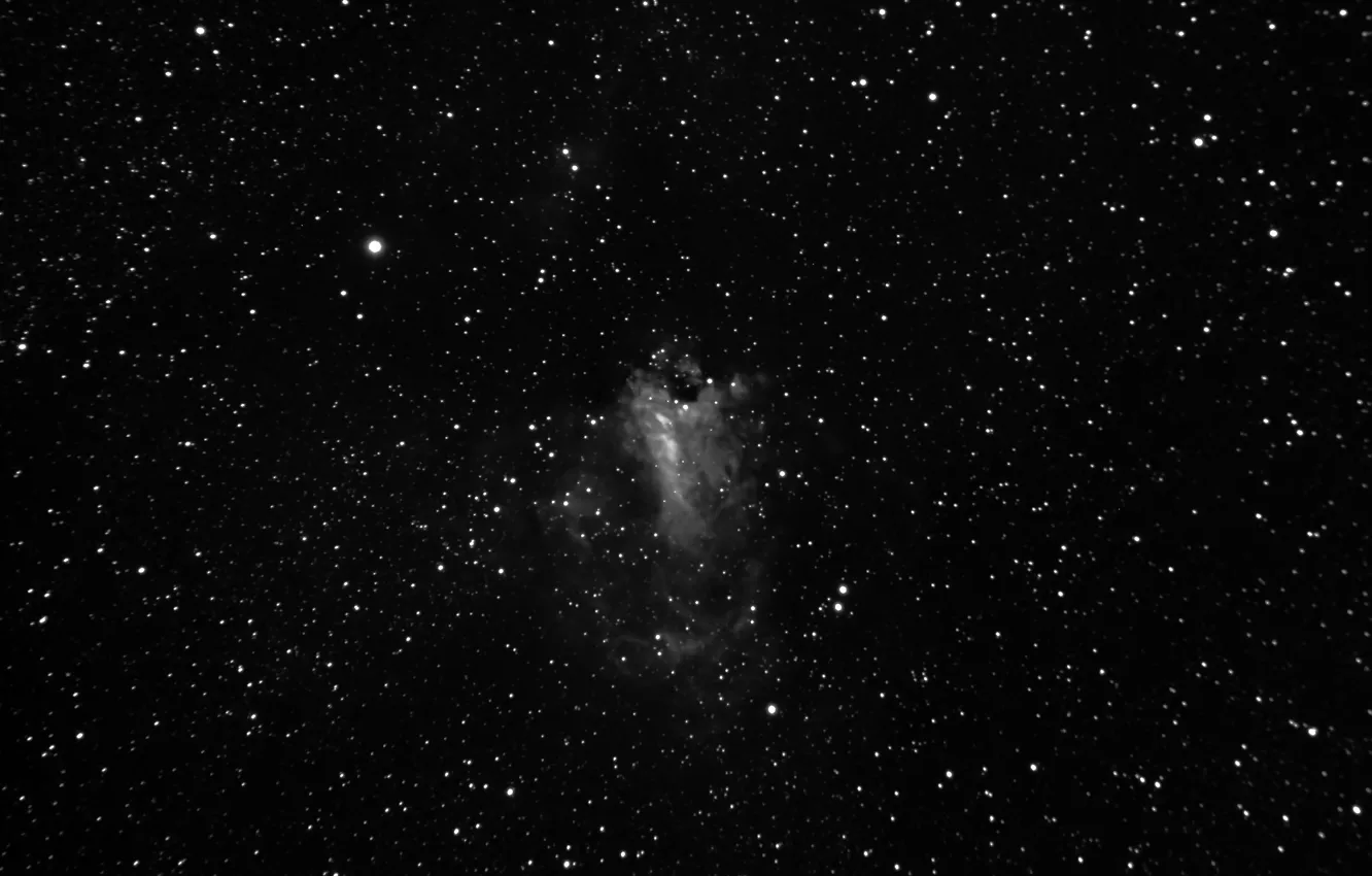 Photo wallpaper Sagittarius, is, in the constellation, area, The Omega Nebula, H II