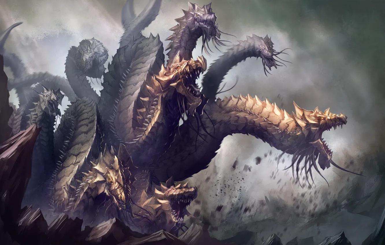 Photo wallpaper fiction, monster, art, Hydra