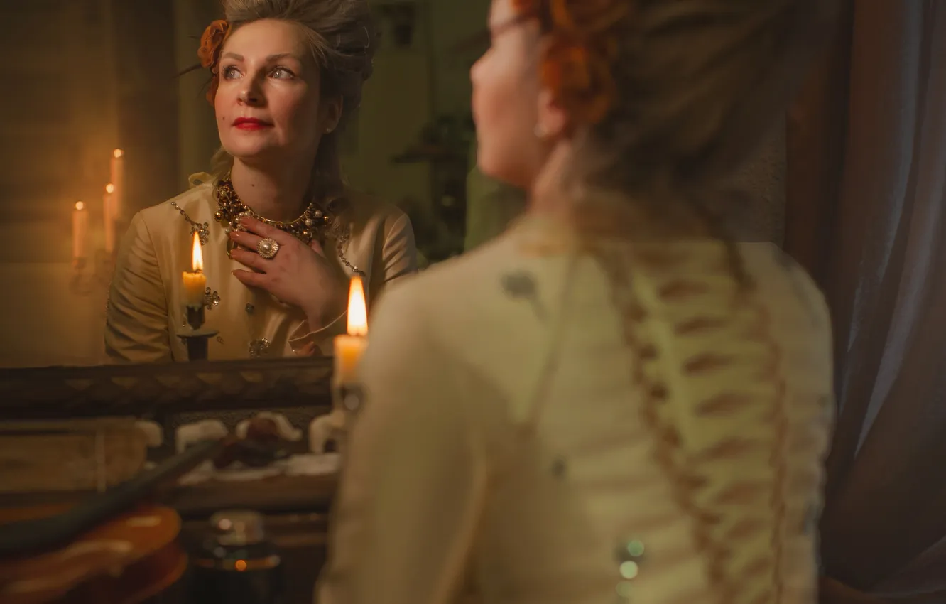 Photo wallpaper violin, candle, Versailles, aura, Tatyana Shepeleva