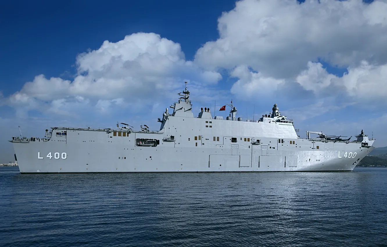 Photo wallpaper universal, landing ship, TCG Anadolu