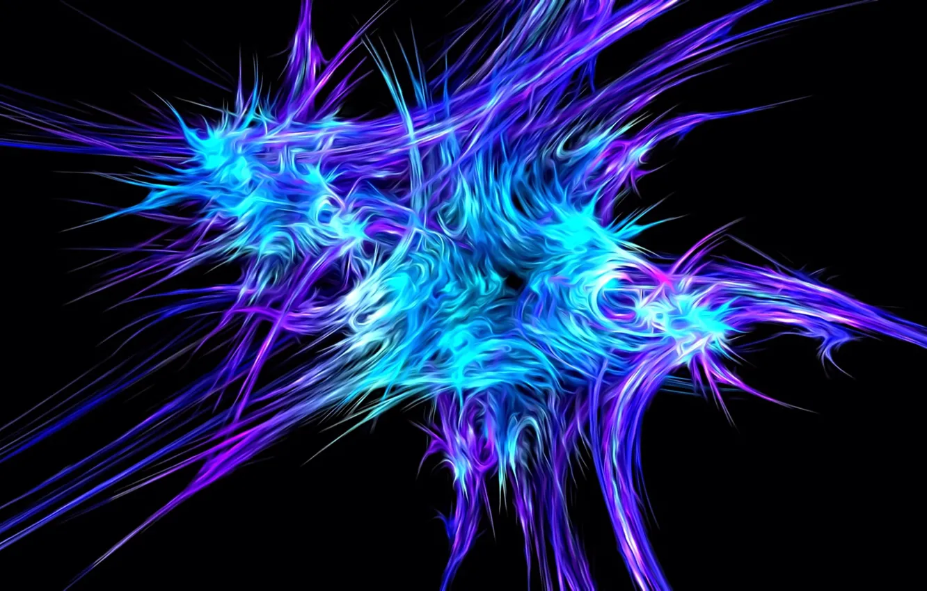 Photo wallpaper abstraction, Wallpaper, flash, black background, the neon lights