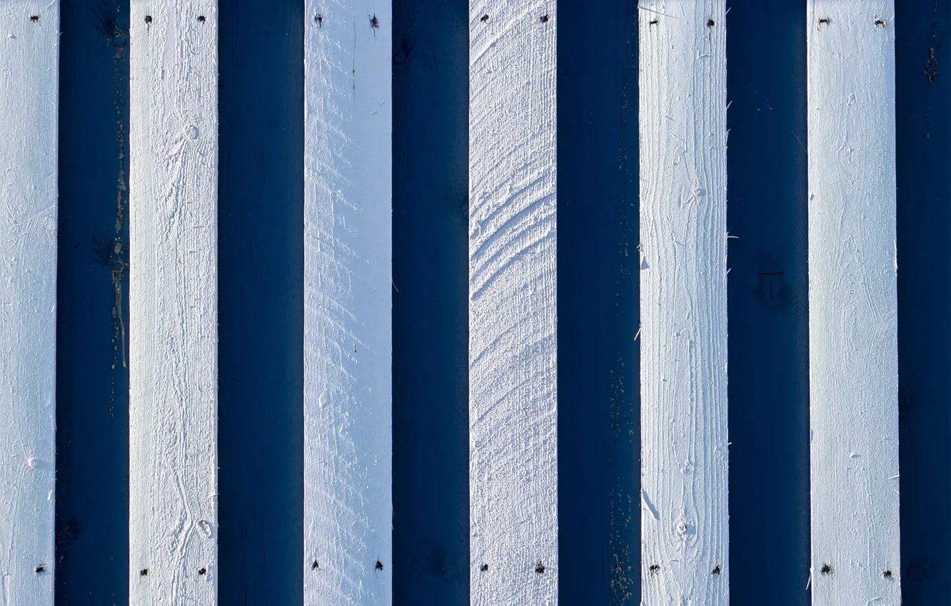 Photo wallpaper Board, blue background, white boards