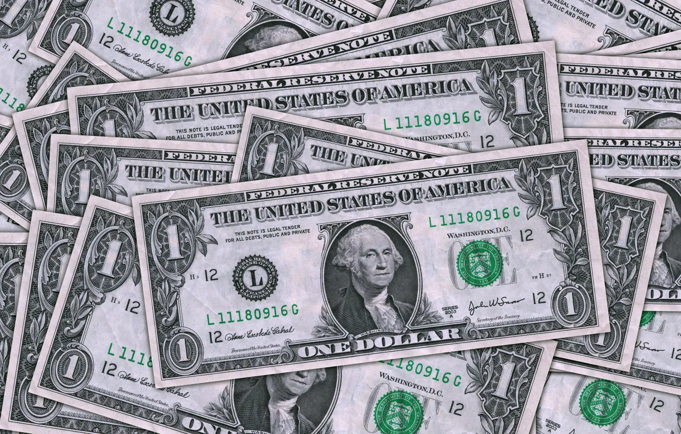 Photo wallpaper money, USA, USA, dollars, currency, bills, George Washington, dollars