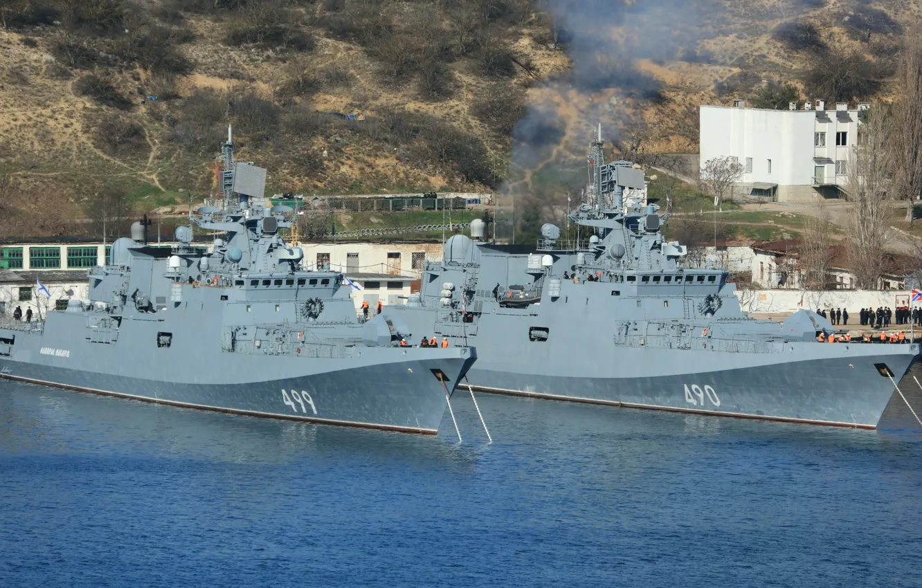 Photo wallpaper frigates, Admiral Essen, Admiral Makarov