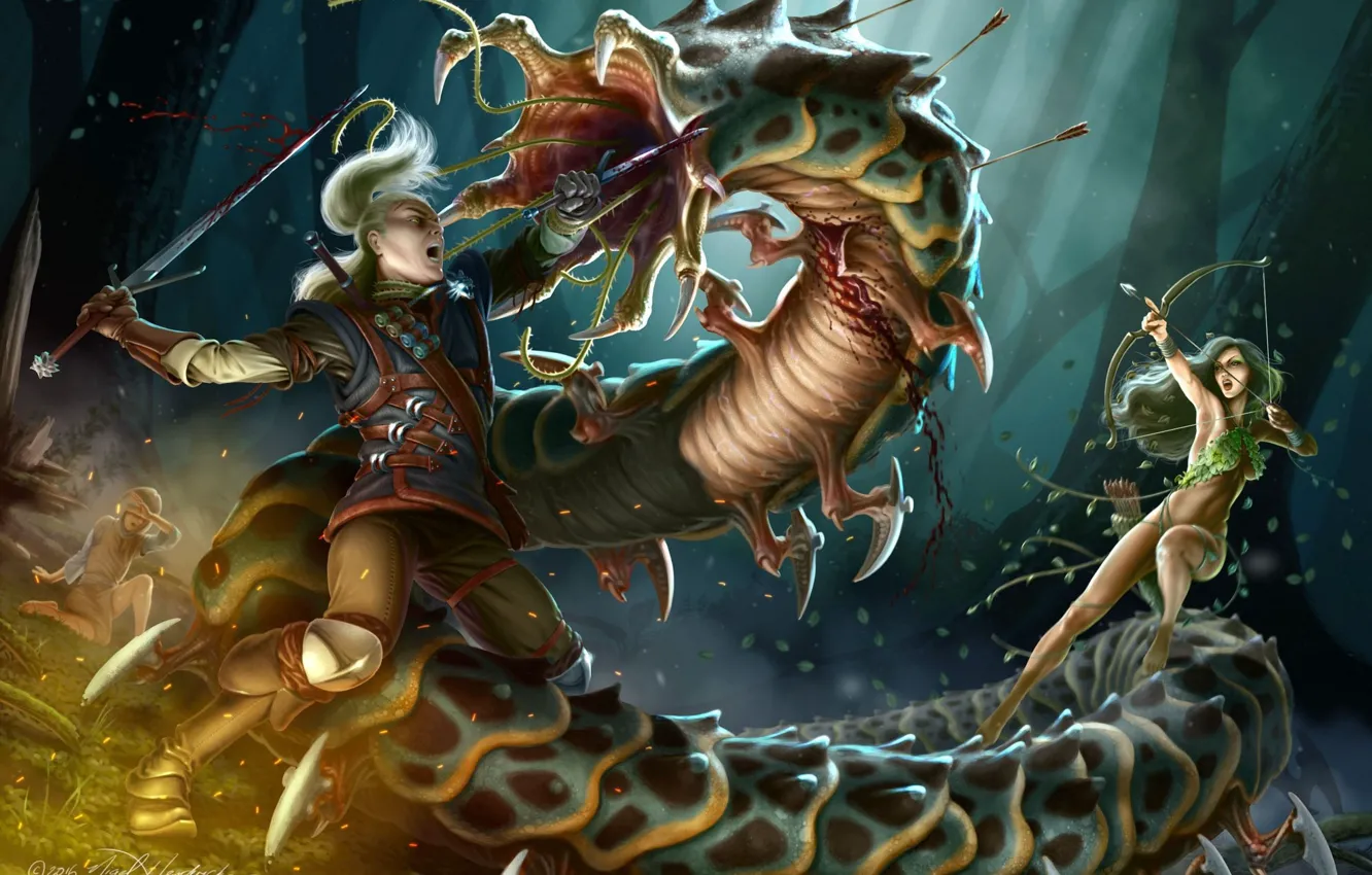 Photo wallpaper monster, being, hunter