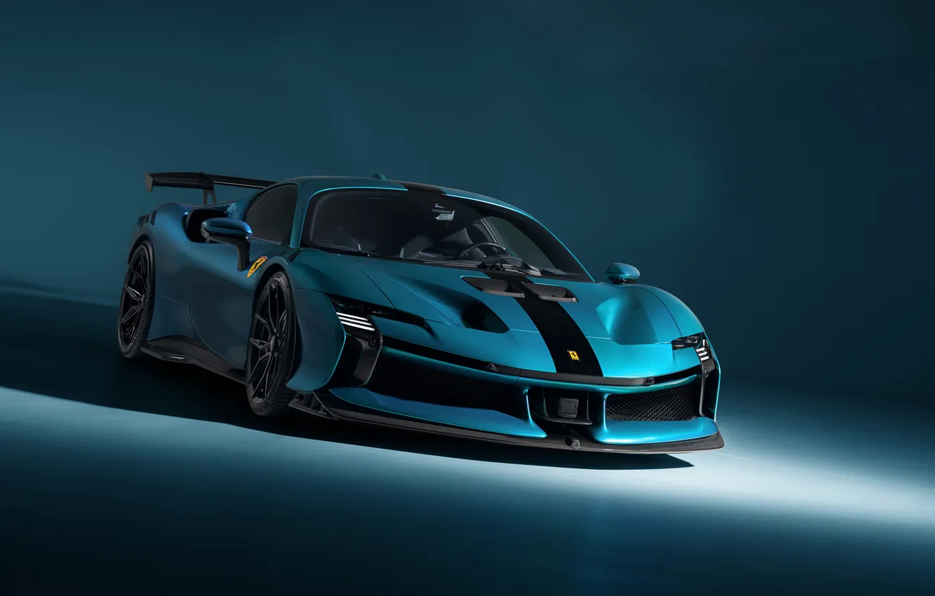 Photo wallpaper Ferrari, Hybrid, Supercar, Road, Aerodynamic, Novitec, SF90