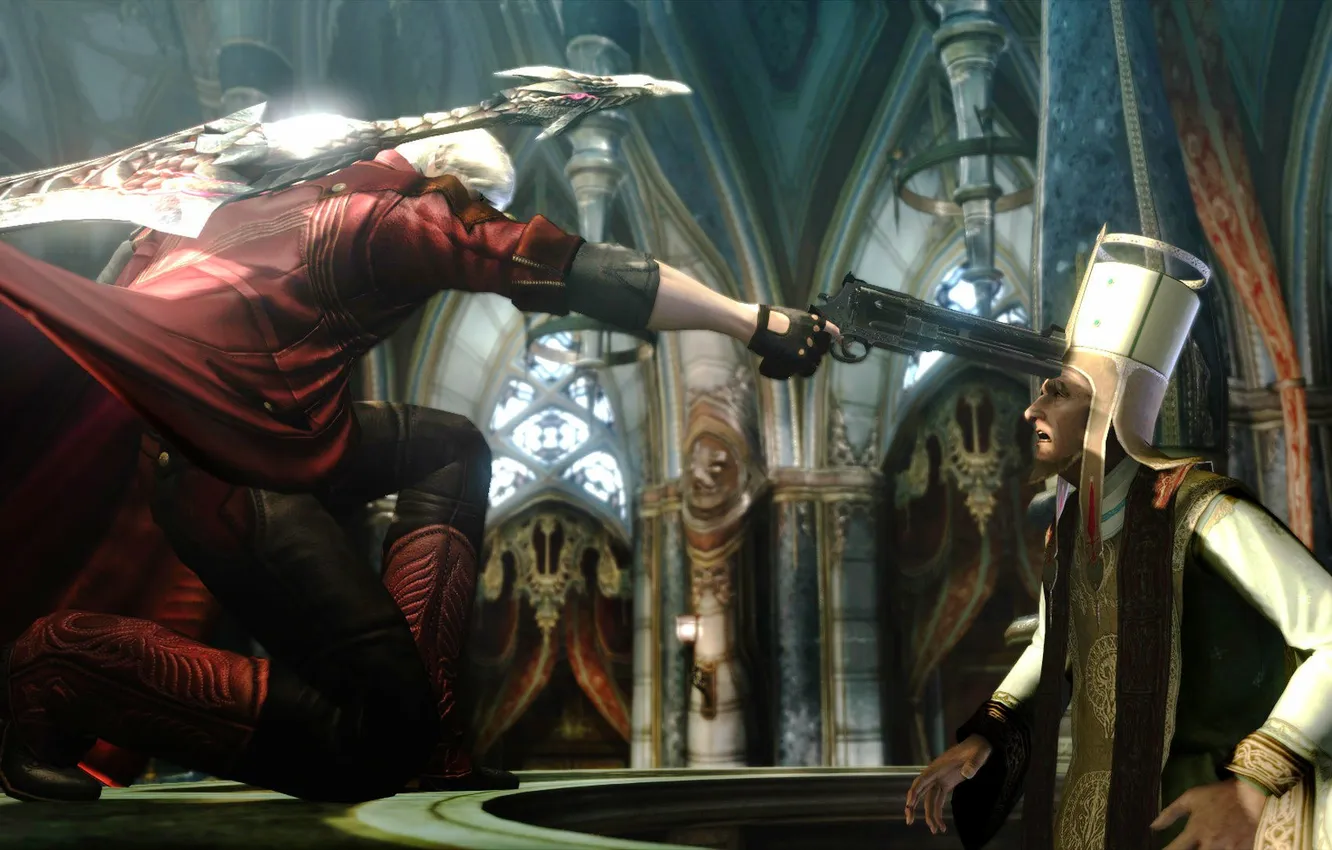 Photo wallpaper weapons, temple, Dante, Dante, Devil may cry 4, Sanktus, Sanctus