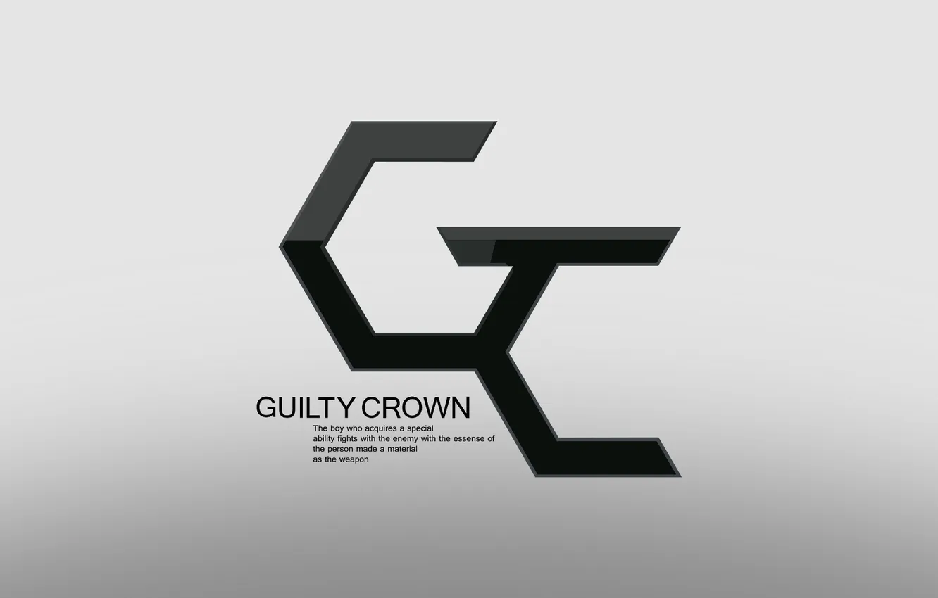 Photo wallpaper anime, Emblem, Guilty Crown, Crown of guilt