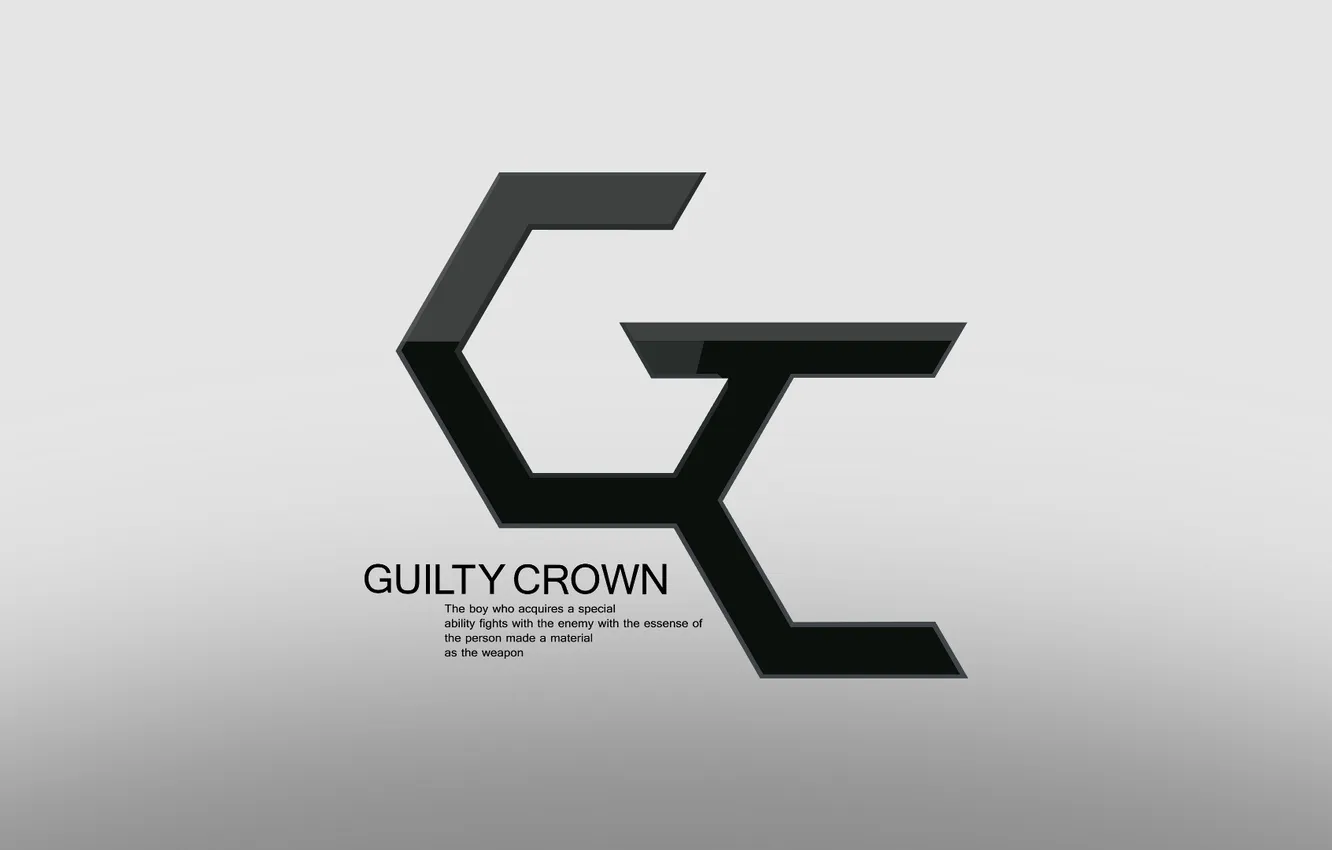 Photo wallpaper anime, emblem, guilty crown, Crown of guilt