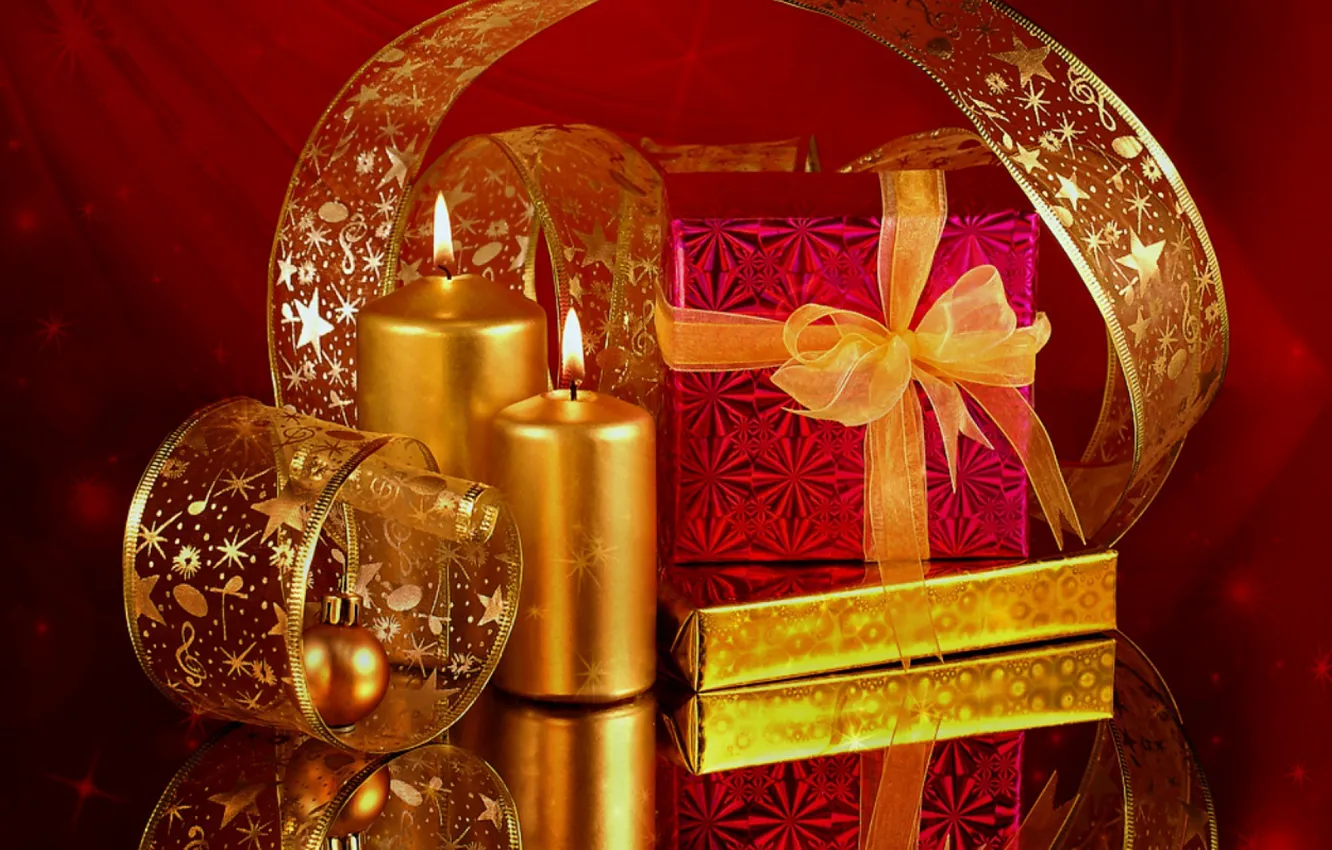 Photo wallpaper balls, decoration, holiday, new year, Christmas, Christmas, New Year