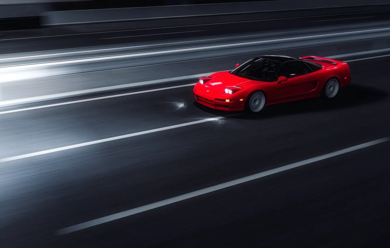 Photo wallpaper machine, auto, night, red, style, the game, red, sports car