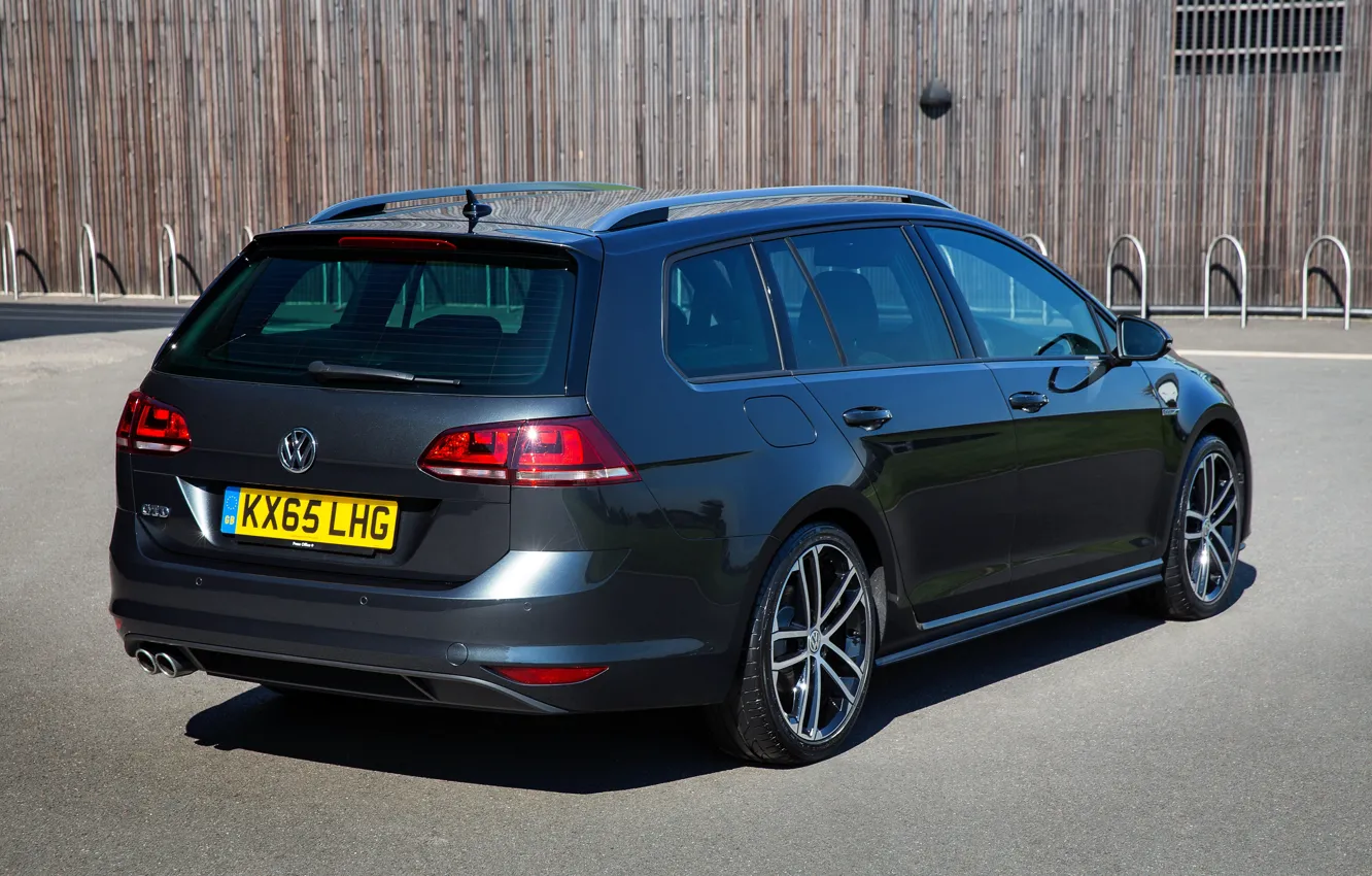 Photo wallpaper Volkswagen, rear view, universal, 2016, Golf GTD Estate