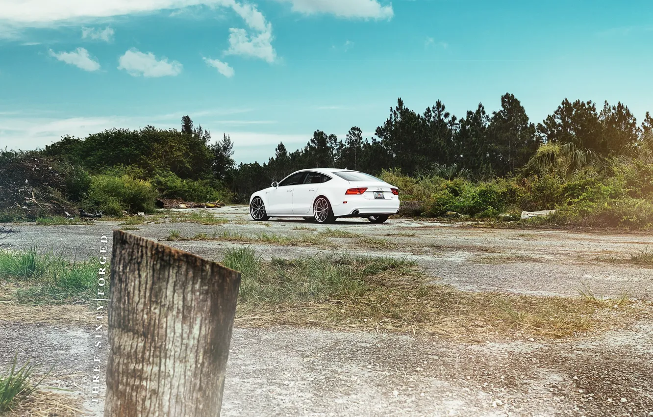 Photo wallpaper white, 360forged, Audi A7 Sportback