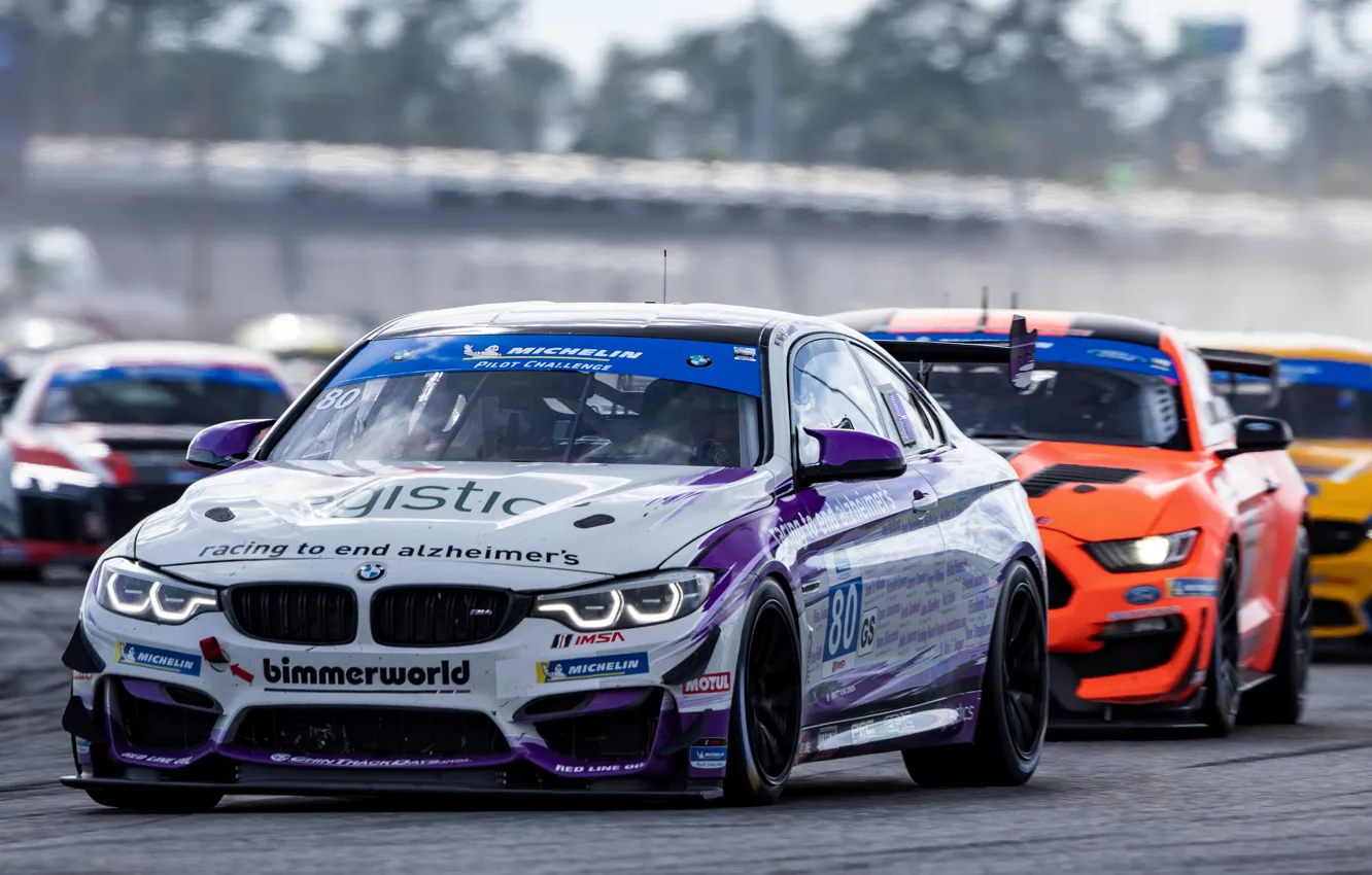 Photo wallpaper race, coupe, track, BMW, M4 GT4