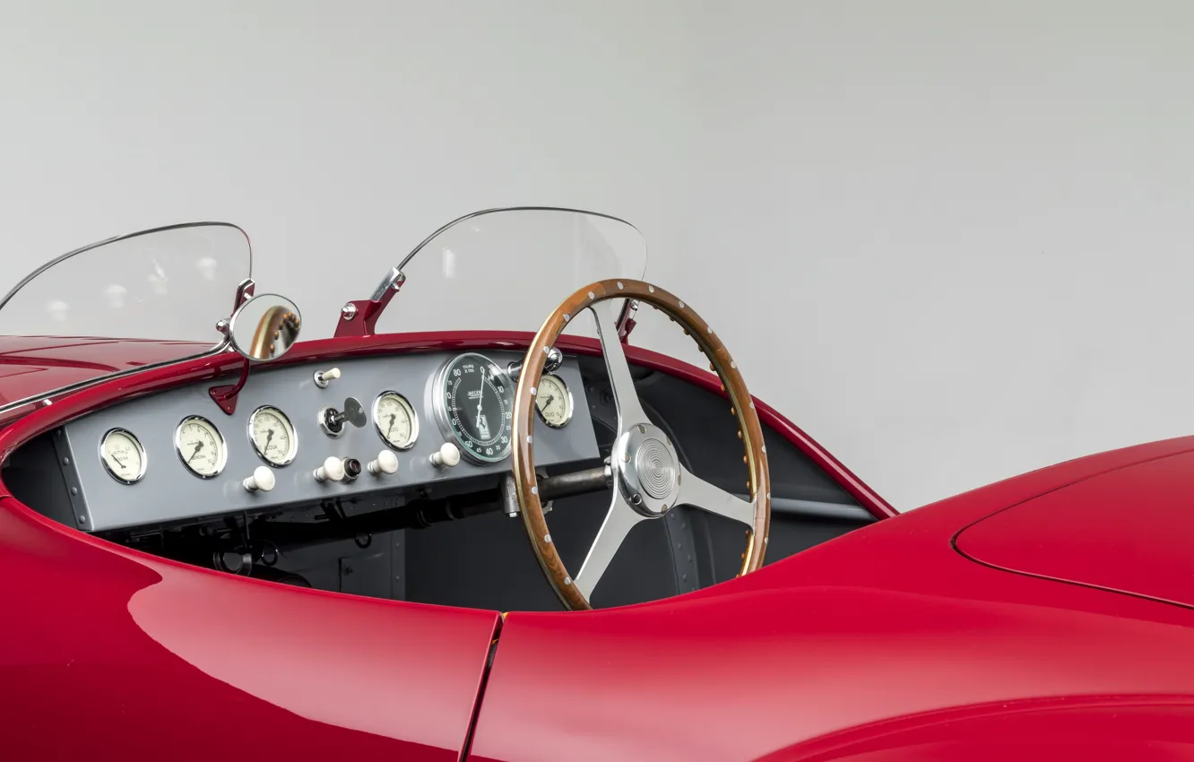 Photo wallpaper Key, Salon, Ferrari, Classic, The wheel, 1947, Classic car, Sports car