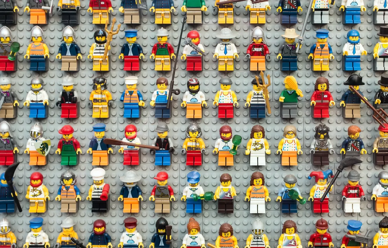 Photo wallpaper toys, figures, LEGO