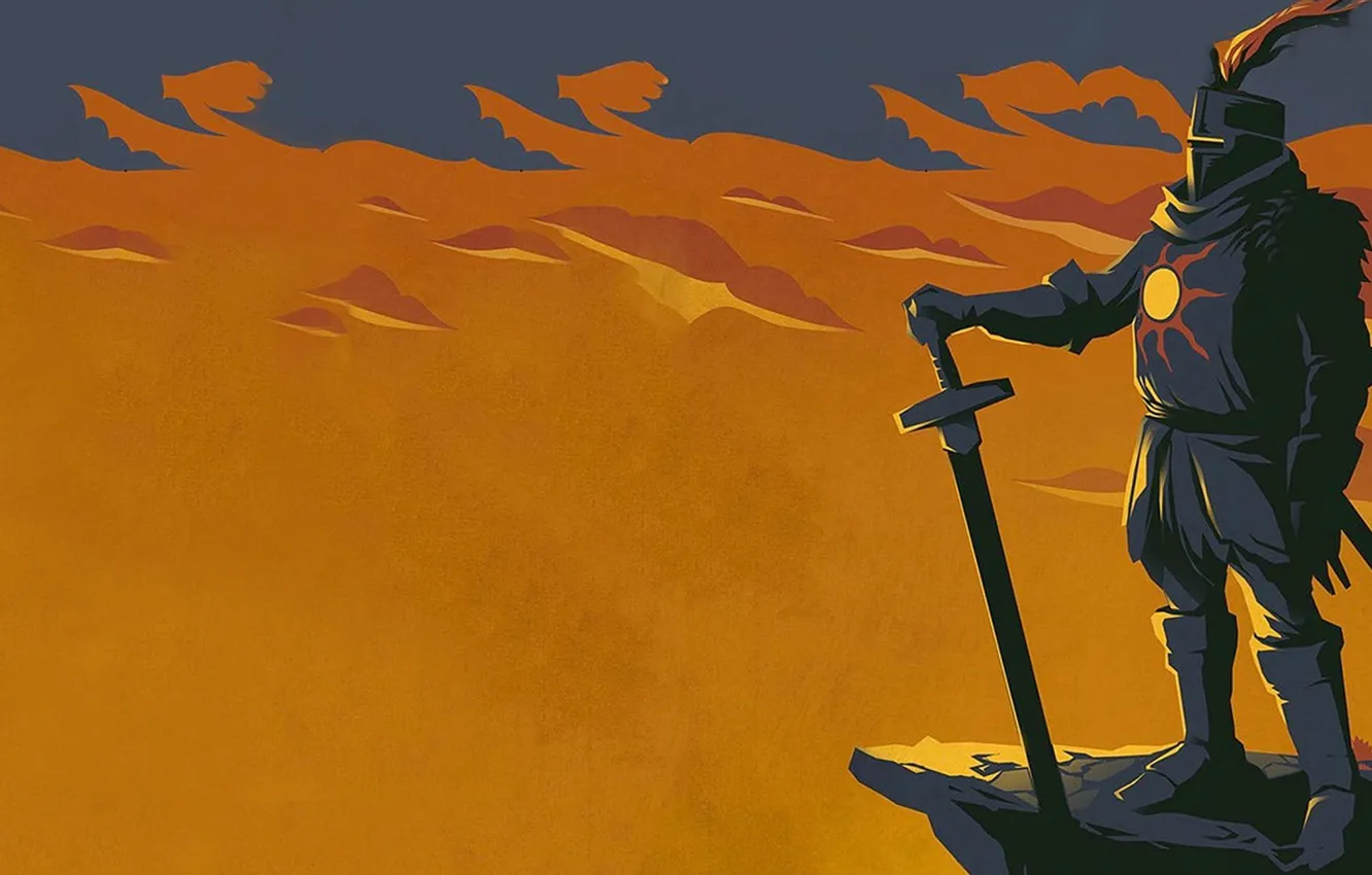 Photo wallpaper knight, Dark Souls, the heir of the sun