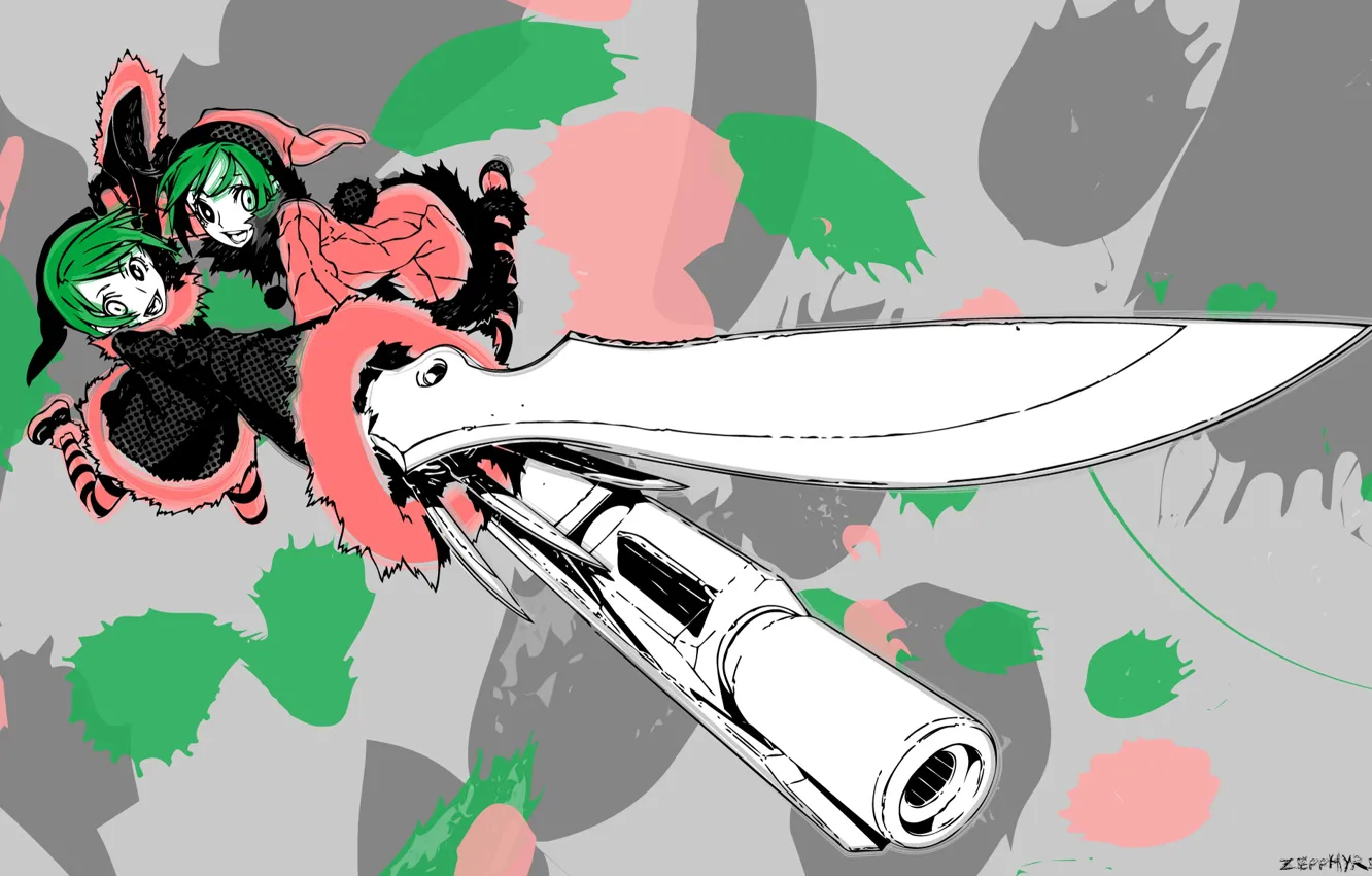 Photo wallpaper weapons, anime, art, Dogs: Bullets & Carnage