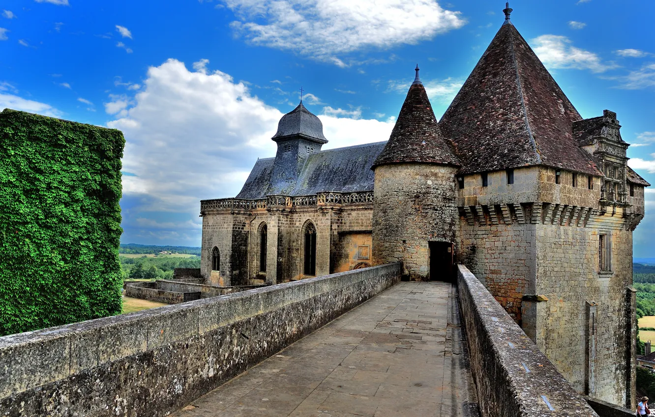Photo wallpaper castle, France, Castelnau, Castelnaud