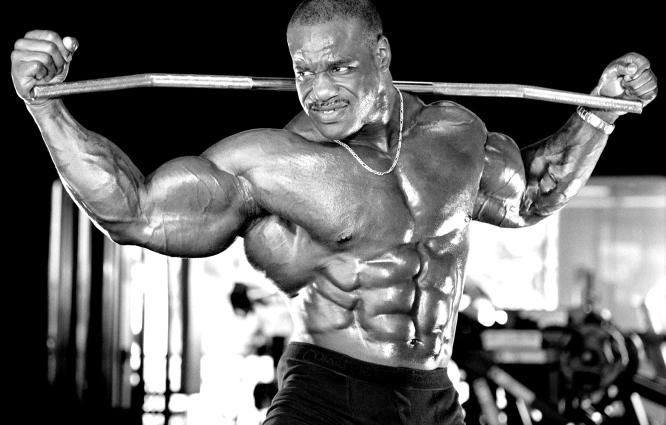 Photo wallpaper pose, Muscle, muscle, gym, bodybuilder, abs, bodybuilder, Chris Cormier