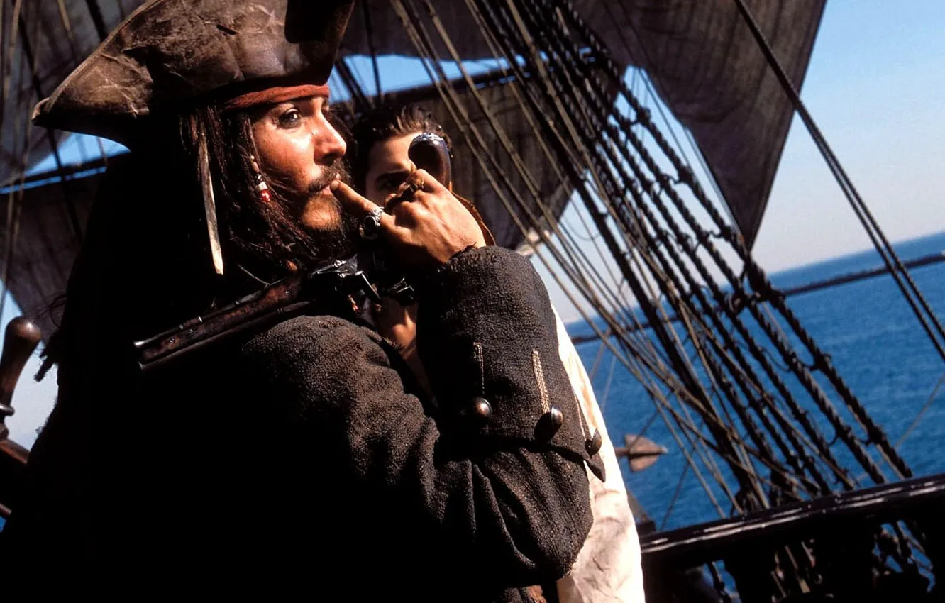 Photo wallpaper Johnny Depp, Johnny Depp, Jack Sparrow, Pirates of the Caribbean
