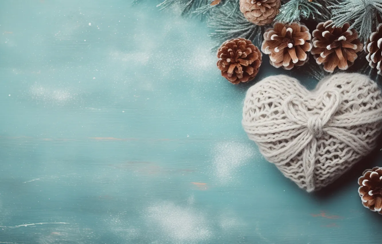 Photo wallpaper love, romance, heart, love, Valentine's day, heart, winter, snow