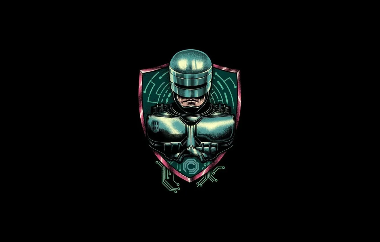Photo wallpaper style, background, robot, minimalism, art, cyborg, style, art