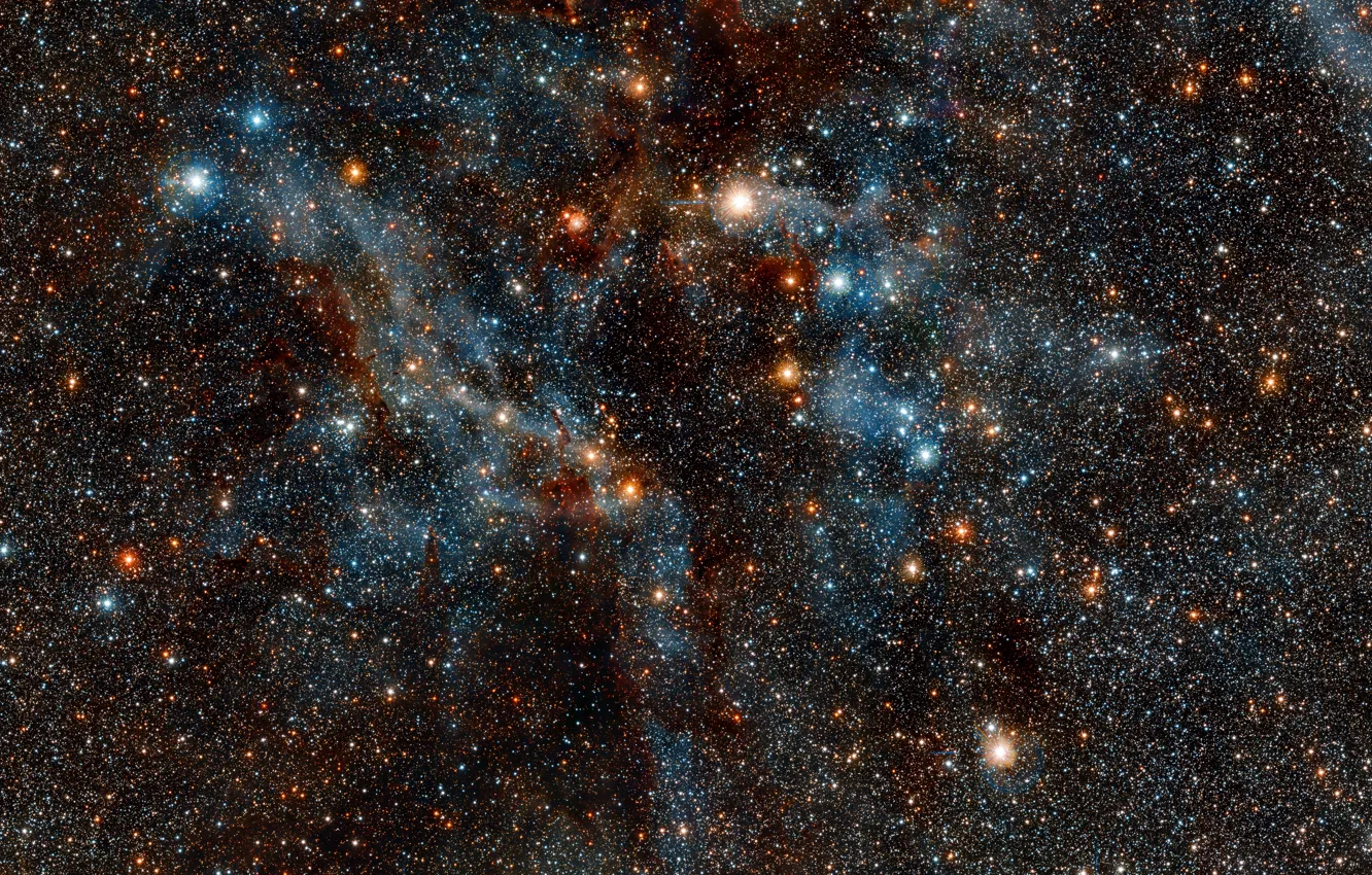 Photo wallpaper nebula, infrared, NGC 3372, Diffuse nebulae, Constellation of Carina, Region of the Carina Nebula