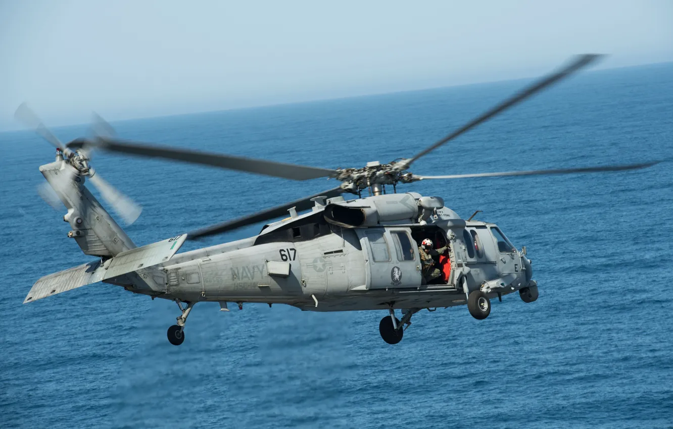 Photo wallpaper deck, multi-purpose helicopter, Sea Hawk, MH-60S