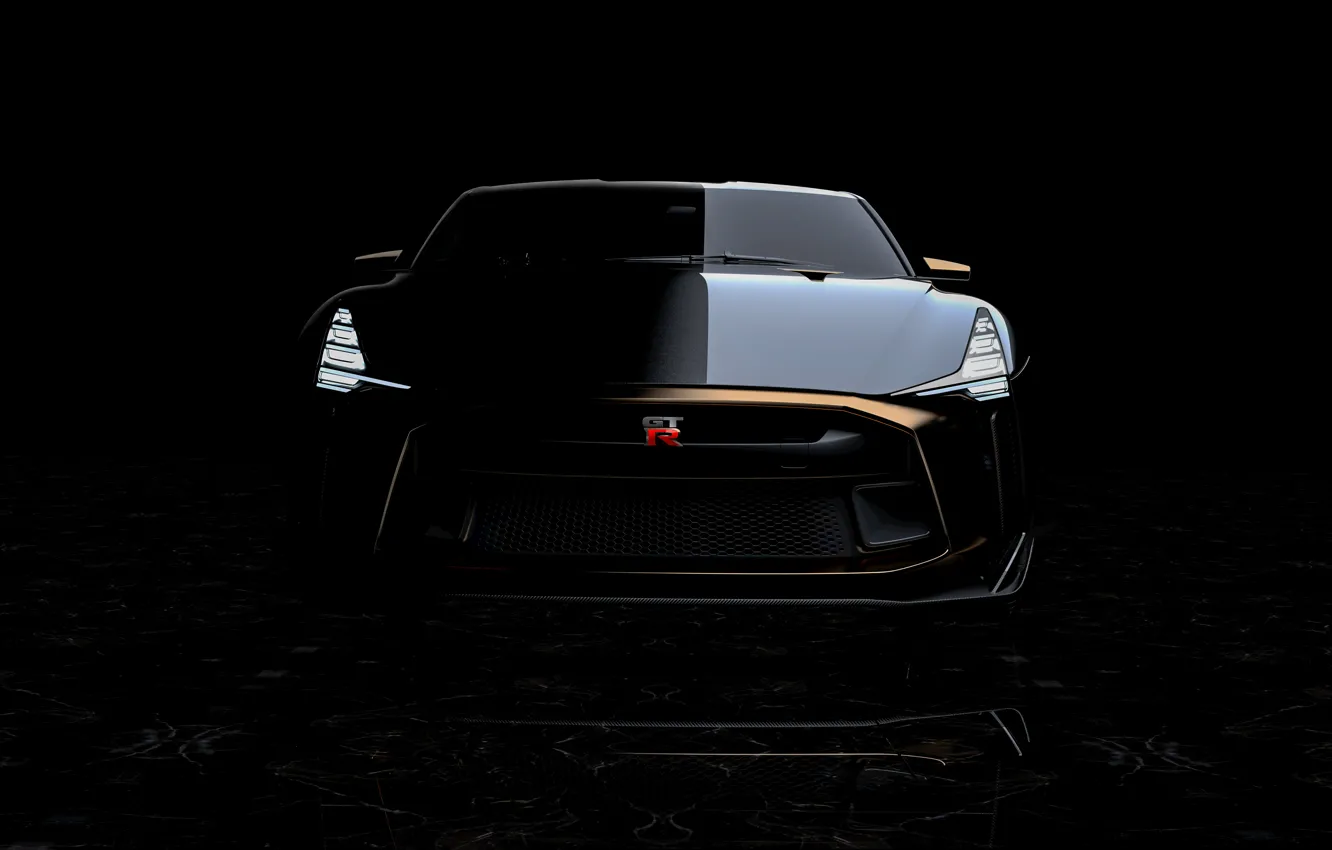 Photo wallpaper Nissan, front view, 2018, ItalDesign, GT-R50 Concept