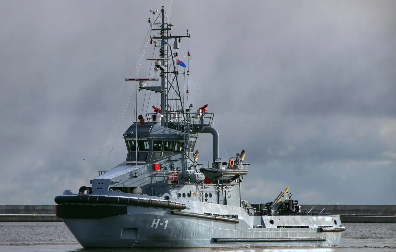 Photo wallpaper tug, Poland, ORP Gniewko