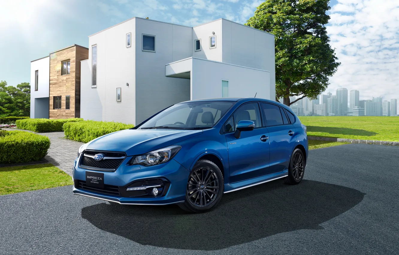 Photo wallpaper Subaru, Impreza, Hybrid, Subaru, Sport, 2015