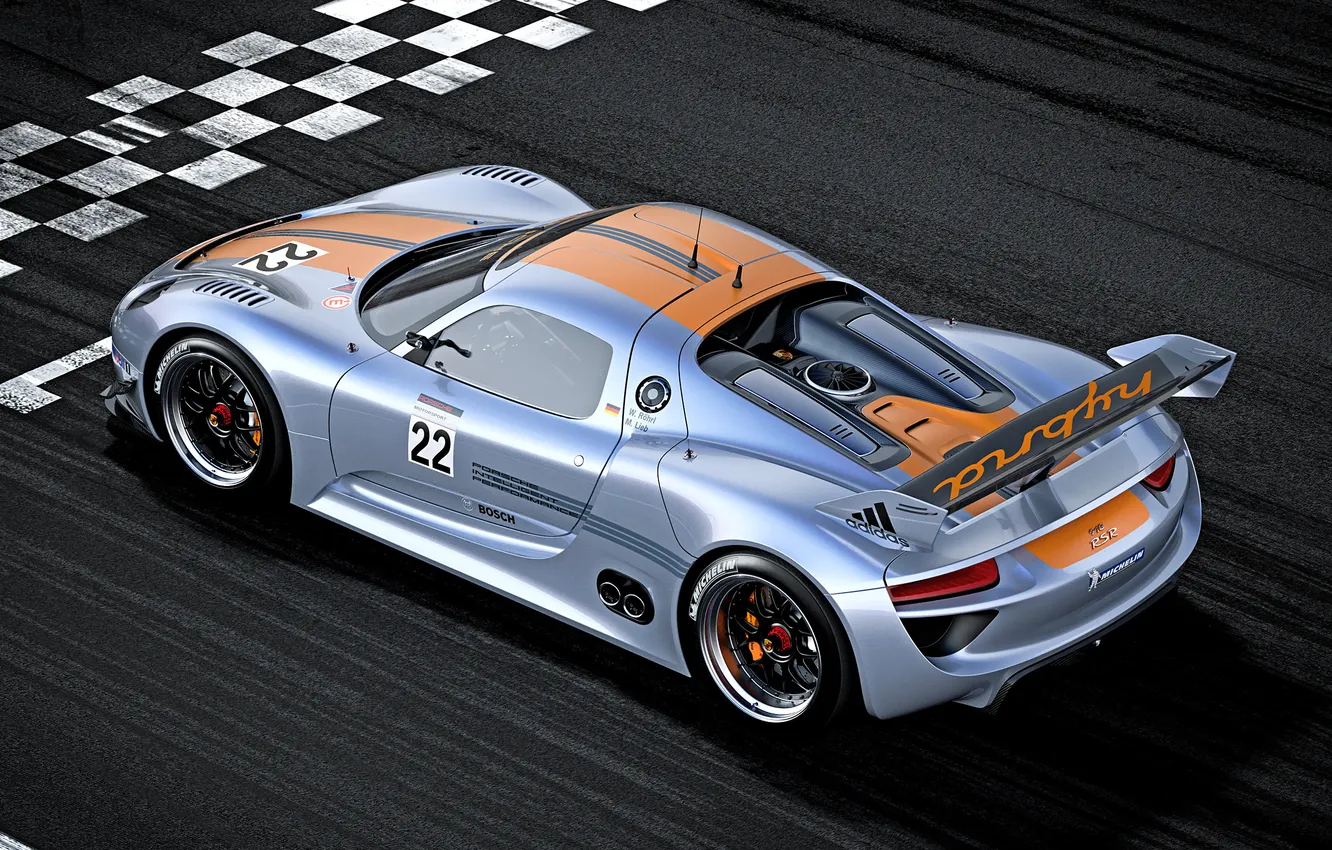Photo wallpaper track, Porsche, Hybrid, supercars, photo auto, 918 RSR