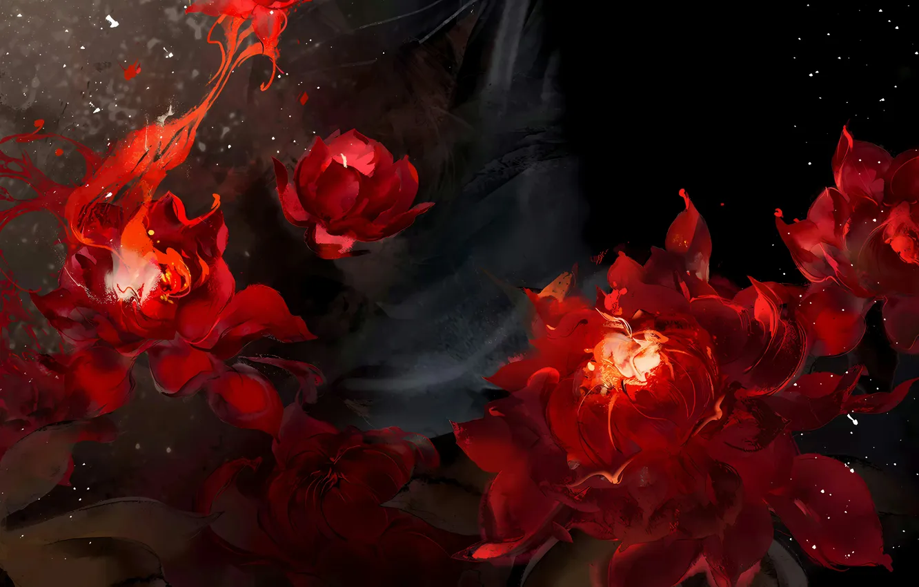 Photo wallpaper flowers, The Blessing of the Celestials, Tian Guan Ci Fu