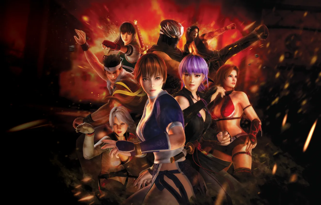 Photo wallpaper Fighting, fighters, Rig, sinobi, Ryu Hayabusa, NeoGAF, Profit, Kunoichi of destiny