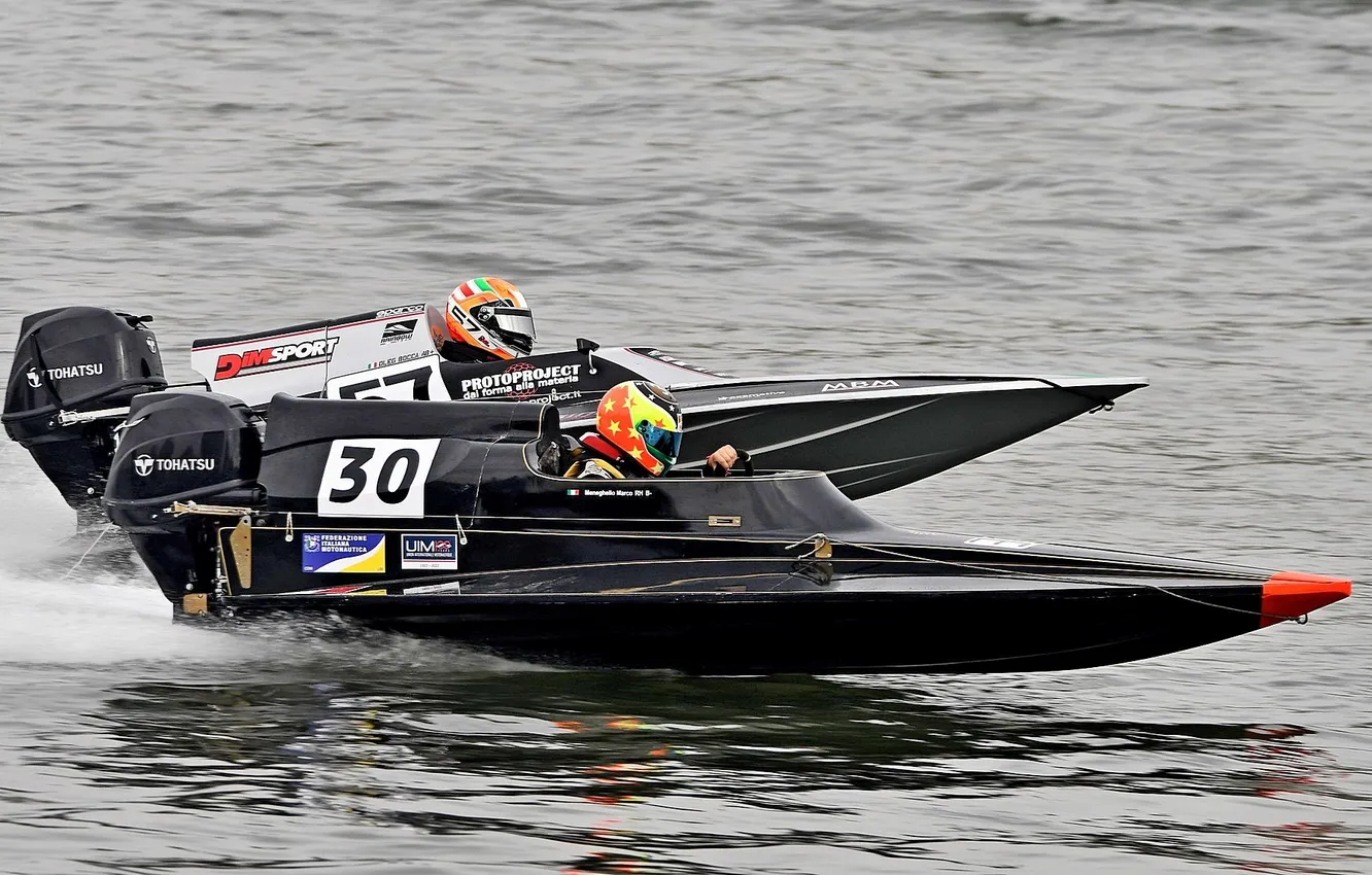 Photo wallpaper race, boat, speed