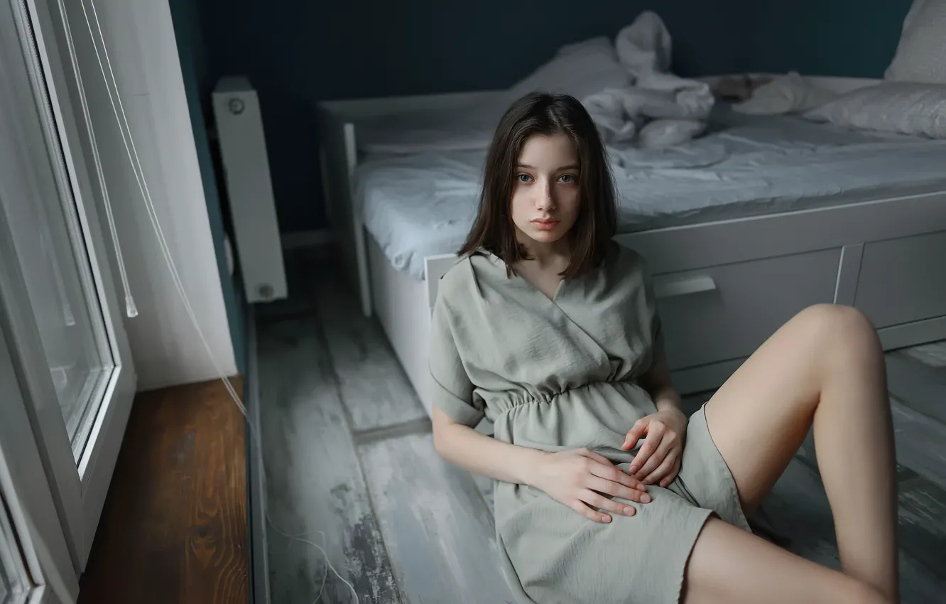 Photo wallpaper freckles, legs, the beauty, Aleks Five