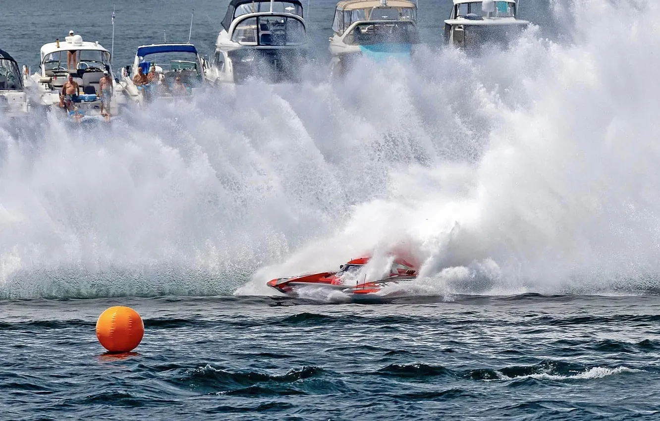 Photo wallpaper race, boat, speed