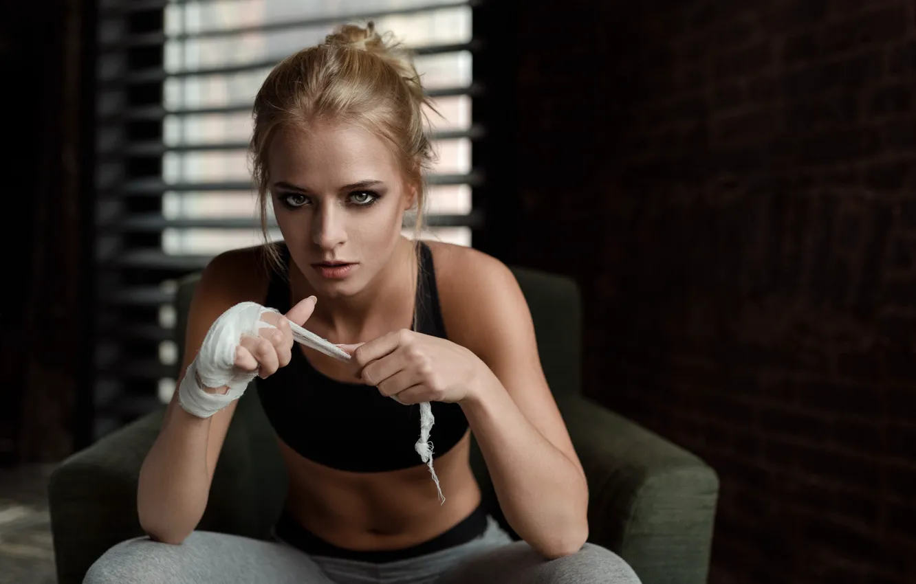 Photo wallpaper sport, sponge, bandages, Soap ♛ Prihojeva, Eugene Marklew