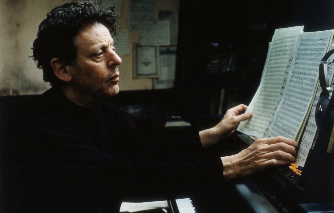Photo wallpaper genius, musician, composer, Philip Glass