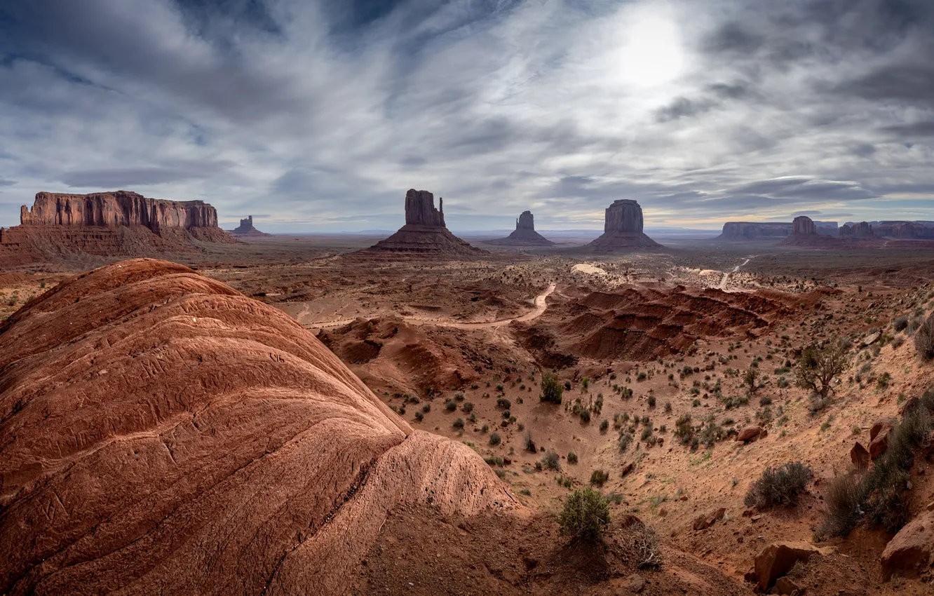 Photo wallpaper landscape, USA, Monument Valley