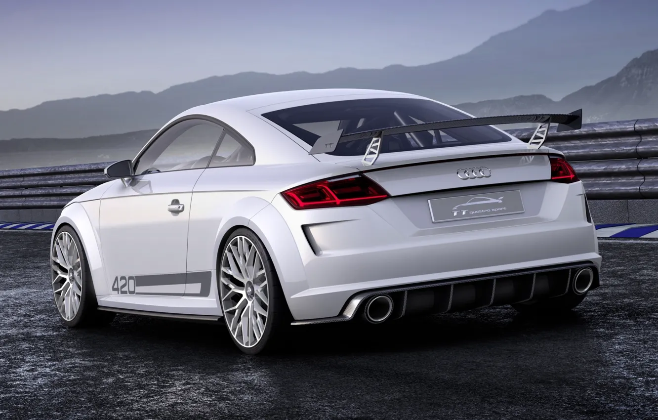 Photo wallpaper Audi, sport, Audi, concept, the concept, sport, rear view, quattro