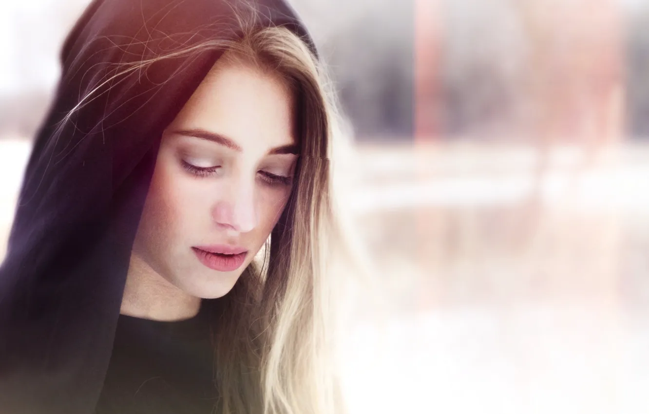 Photo wallpaper look, girl, portrait