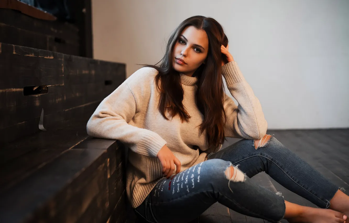 Photo wallpaper jeans, sponge, the beauty, Maria Is Ridiculous