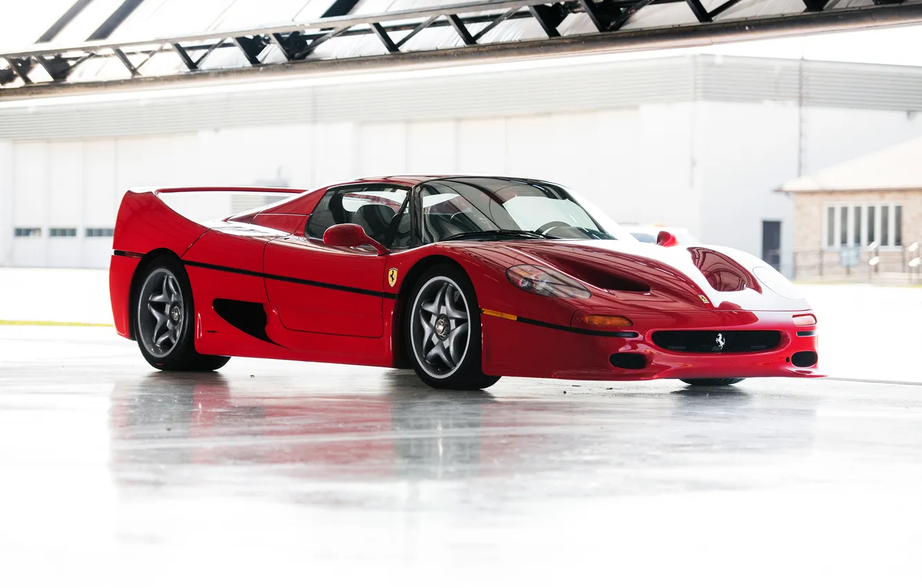 Photo wallpaper Ferrari, sports car, convertible, 1995, F50, Ferrari F50