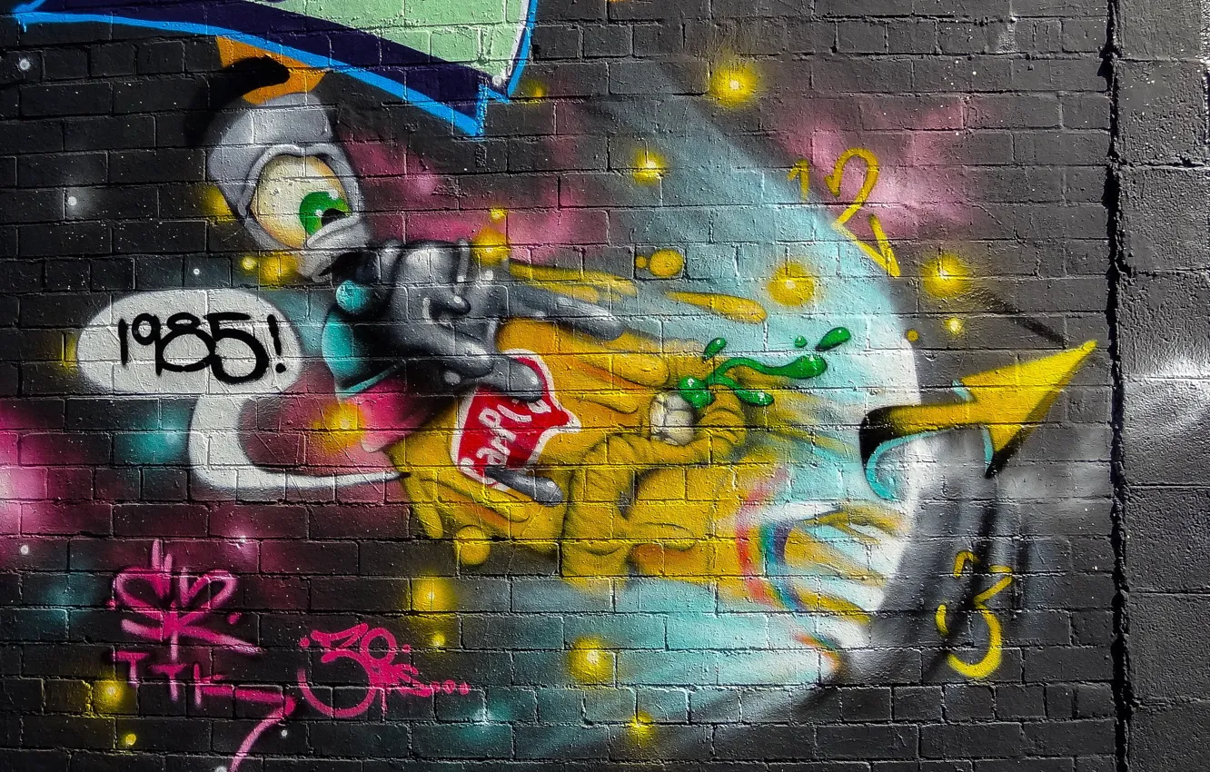 Photo wallpaper background, wall, graffiti