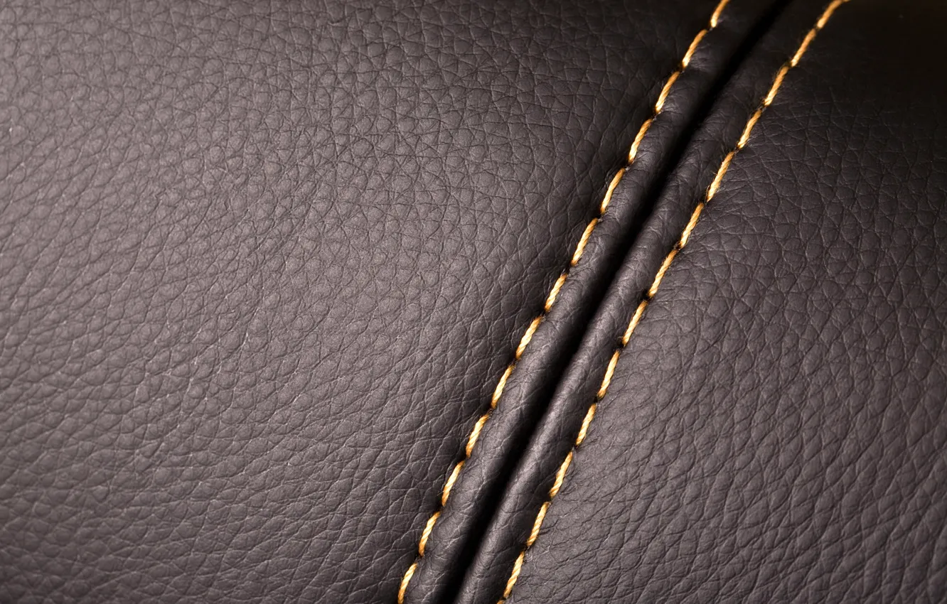 Photo wallpaper background, texture, leather, seam, thread, leather